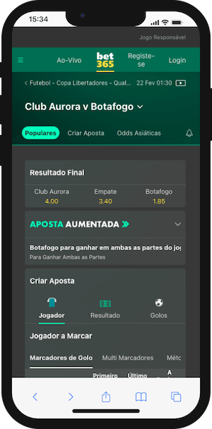 Bet365 Bonus - Dica para fazer o Rollover do bônus Bet365 no Aurora x Botafogo da Copa Libertadores