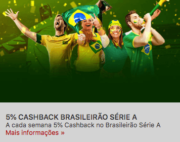 Campeonato brasileiro serie A com cashback 