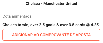 Chelsea Manchester United LeoVegas odds