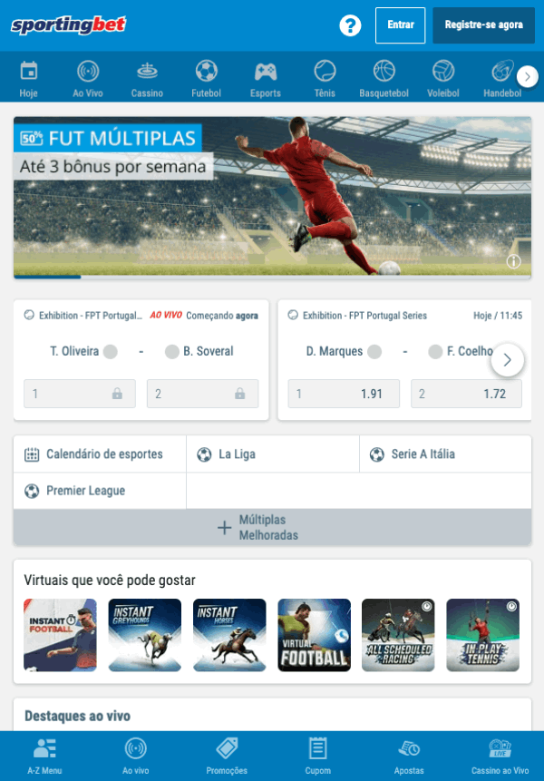 Sportingbet homepage app