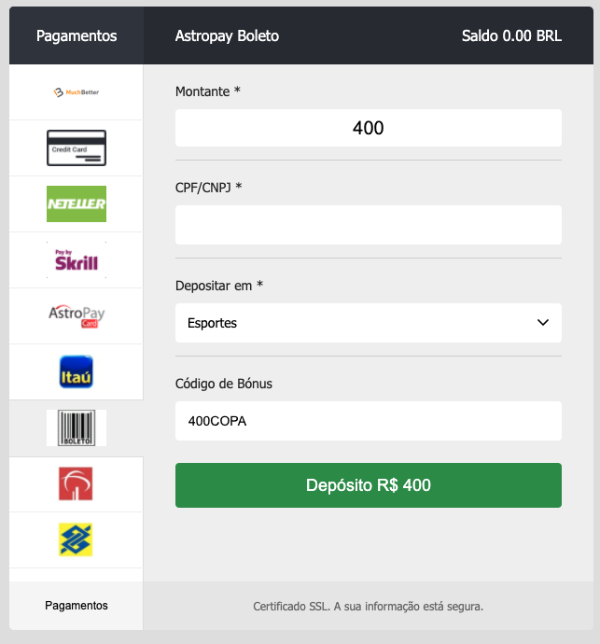 Bet90 brasil metodos pagamento deposito 1