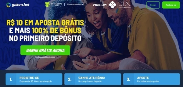 Bonus Galera bet de boas vindas e aposta gratis 10 reais