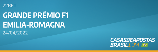 Apostas F1 Grande Prêmio de Emilia-Romagna na 22Bet