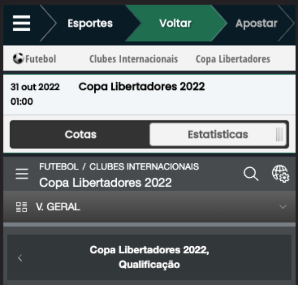 Aposte na Copa Libertadores 2022 com a casa de apostas